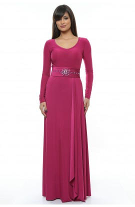 Rochie ciclam, lunga, de ocazie